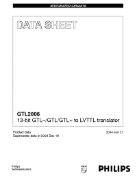 Datasheet GTL2006PW manufacturer Philips