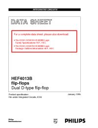 Datasheet HEF4013B manufacturer Philips