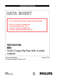 Datasheet HEF40374BN manufacturer Philips