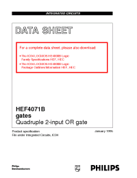 Datasheet HEF4071 manufacturer Philips