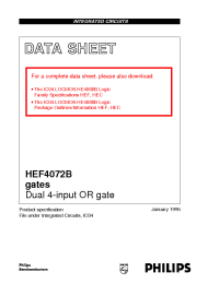 Datasheet HEF4072B manufacturer Philips
