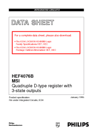 Datasheet HEF4076B manufacturer Philips
