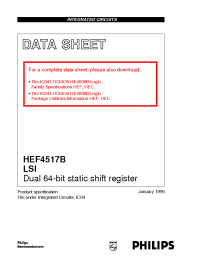 Datasheet HEF4517BD manufacturer Philips