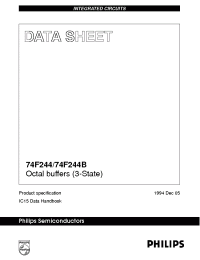 Datasheet I74F244D manufacturer Philips