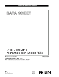 Datasheet J110 manufacturer Philips