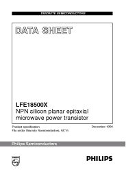 Datasheet LFE18500X manufacturer Philips