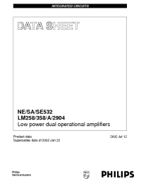 Datasheet LM2904DP manufacturer Philips