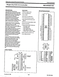Datasheet MAB8051AH-2WP manufacturer Philips