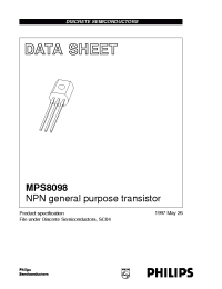 Datasheet MPS8098 manufacturer Philips