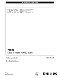 Datasheet N74F20D manufacturer Philips