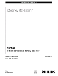 Datasheet N74F269DB manufacturer Philips