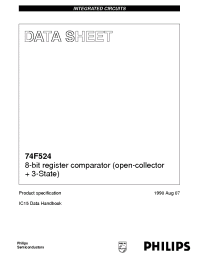 Datasheet N74F524N manufacturer Philips