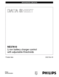 Datasheet NE57610 manufacturer Philips