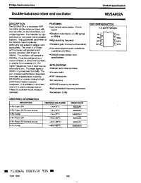 Datasheet NE602AD manufacturer Philips