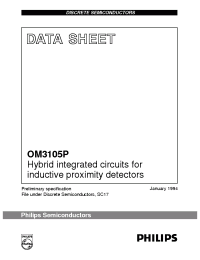 Datasheet OM3105P manufacturer Philips