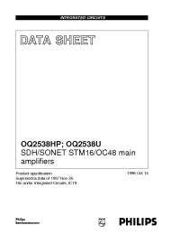 Datasheet OQ2538HP manufacturer Philips