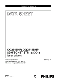 Datasheet OQ2545BHP manufacturer Philips