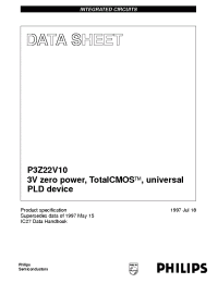 Datasheet P3Z22V10-DA manufacturer Philips