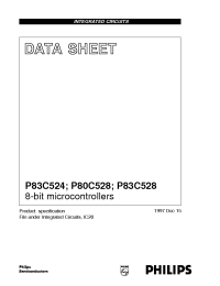 Datasheet P80C528IFA manufacturer Philips