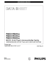 Datasheet P89C51RC2 manufacturer Philips