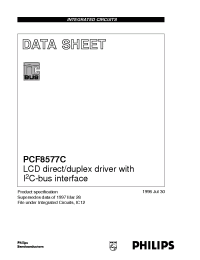 Datasheet PCF8577C manufacturer Philips