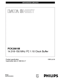 Datasheet PCK2001M manufacturer Philips