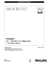 Datasheet PCK2057 manufacturer Philips