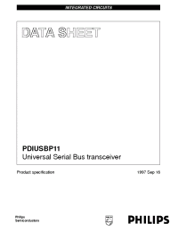 Datasheet PDIUSBP11 manufacturer Philips