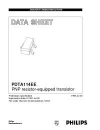 Datasheet PDTA114EE manufacturer Philips