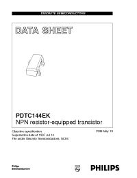 Datasheet PDTC144EK manufacturer Philips