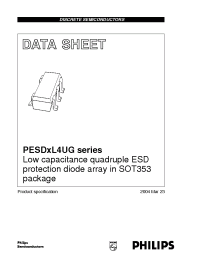 Datasheet PESD3V3L4UG manufacturer Philips