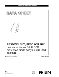 Datasheet PESD3V3L5UY manufacturer Philips