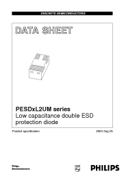 Datasheet PESDXL2UM manufacturer Philips