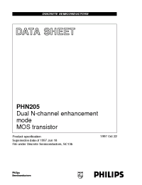 Datasheet PHN205 manufacturer Philips