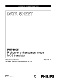 Datasheet PHP1025 manufacturer Philips