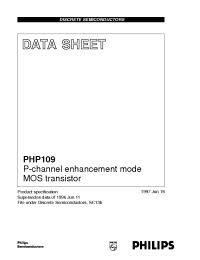 Datasheet PHP109 manufacturer Philips