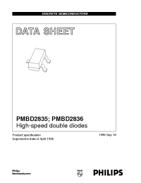 Datasheet PMBD2836 manufacturer Philips