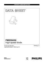 Datasheet PMBD6050 manufacturer Philips