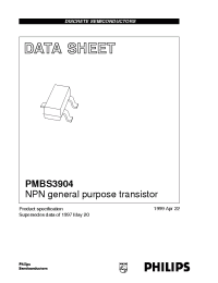 Datasheet PMBS3904 manufacturer Philips