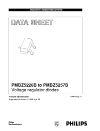Datasheet PMBZ5226 manufacturer Philips