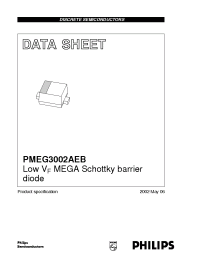 Datasheet PMEG3002AEB manufacturer Philips