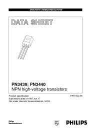 Datasheet PN3439 manufacturer Philips
