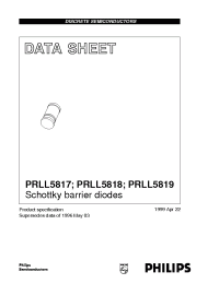 Datasheet PRLL5817 manufacturer Philips