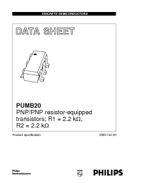 Datasheet PUMB20 manufacturer Philips