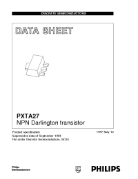 Datasheet PXTA27 manufacturer Philips