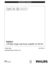 Datasheet SA2411 manufacturer Philips