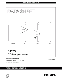 Datasheet SA5200 manufacturer Philips