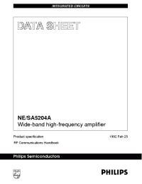 Datasheet SA5204AN manufacturer Philips