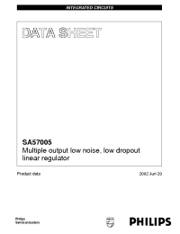 Datasheet SA57005 manufacturer Philips