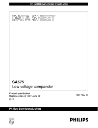 Datasheet SA575AN manufacturer Philips